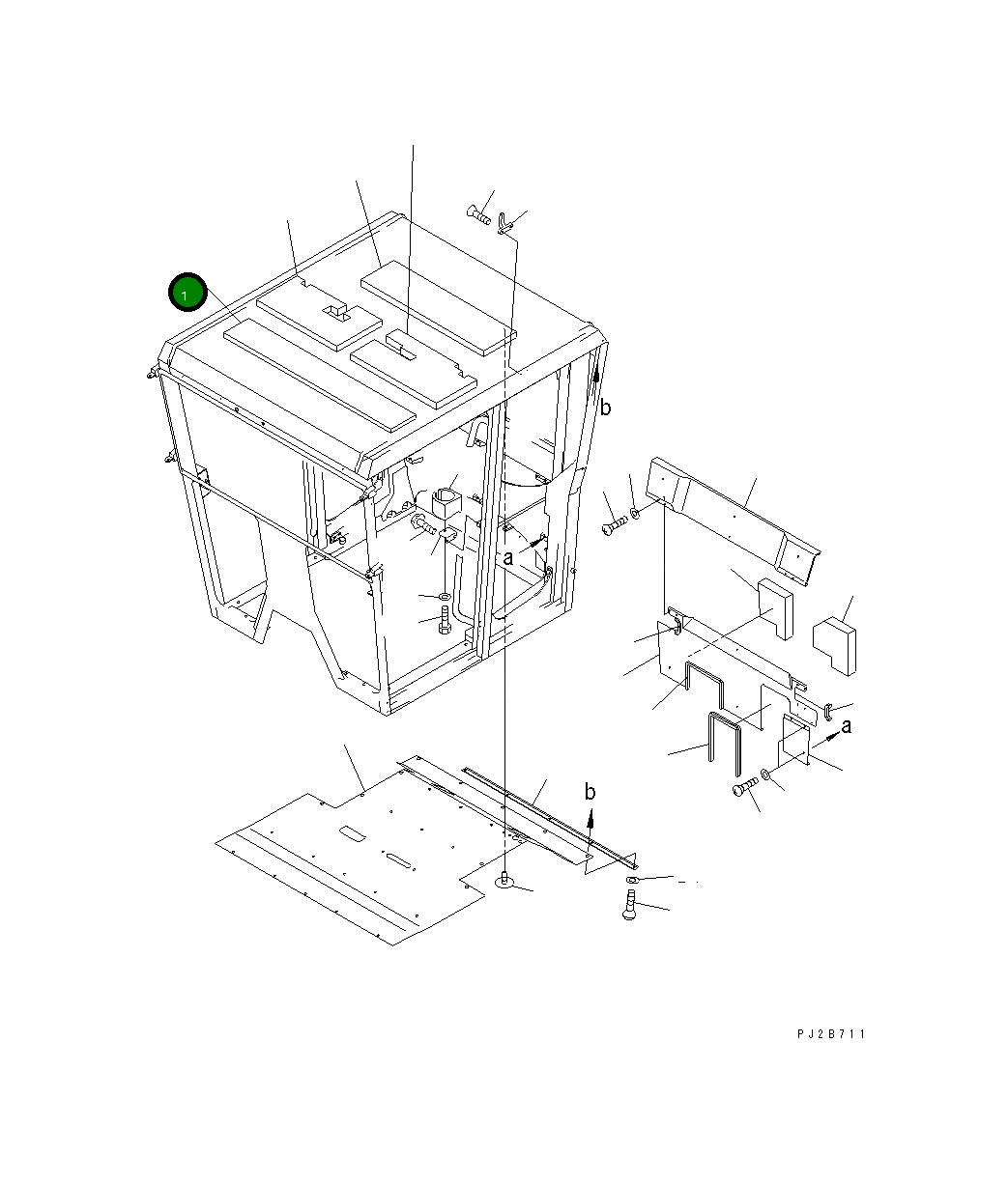 Лист 23B-953-1440 Komatsu