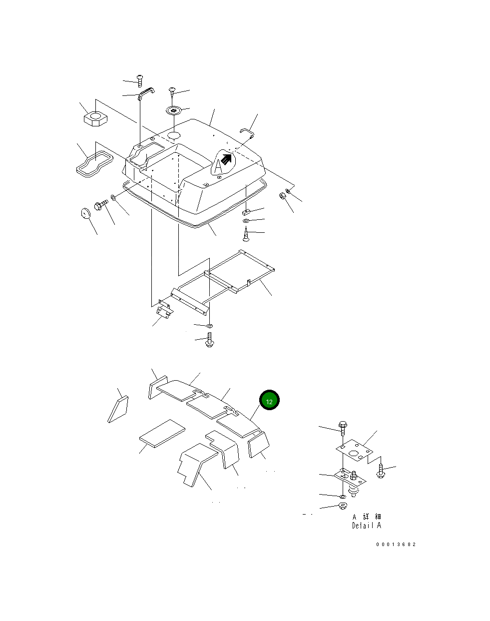 Лист 363-54-37520 Komatsu
