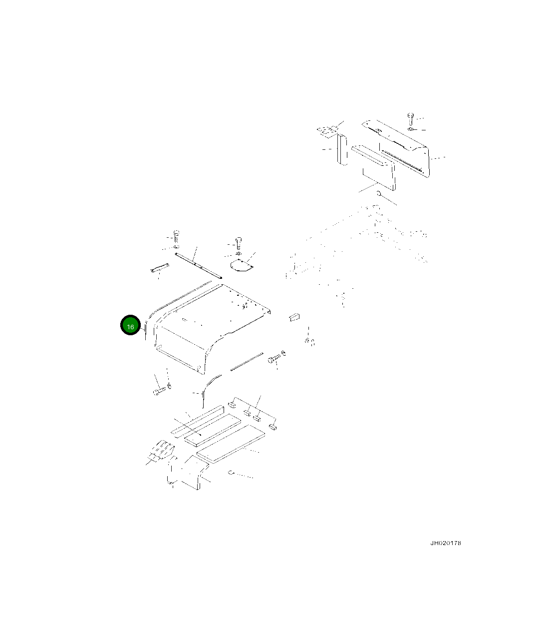 Лист 208-54-44191 Komatsu