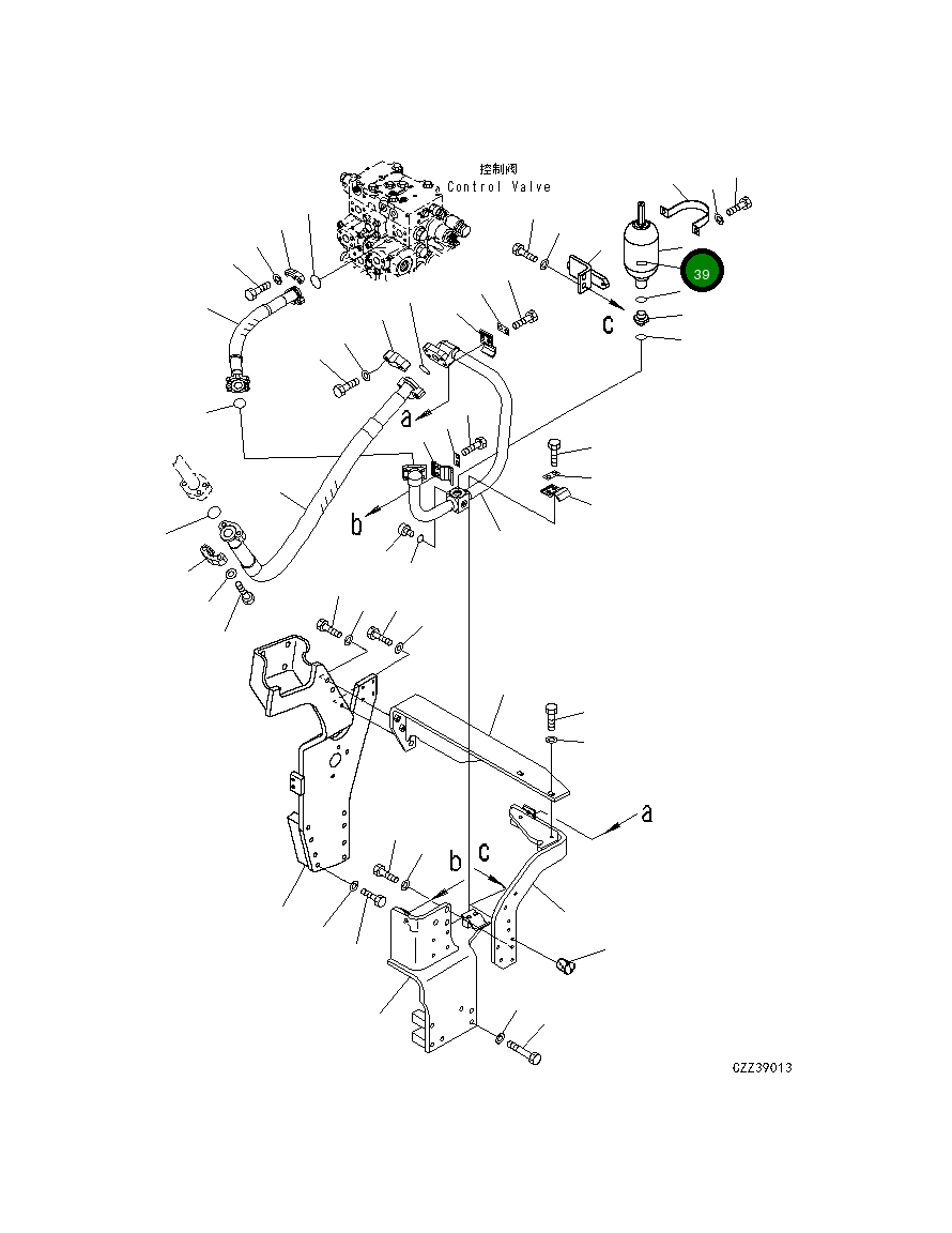 Кронштейн 207-62-D3710 Komatsu