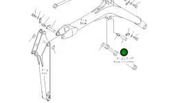 Палец 22J-70-16161 Komatsu