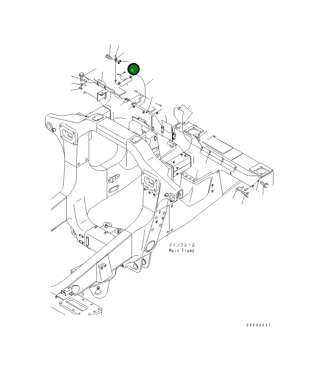 Кронштейн 569-95-82550 Komatsu