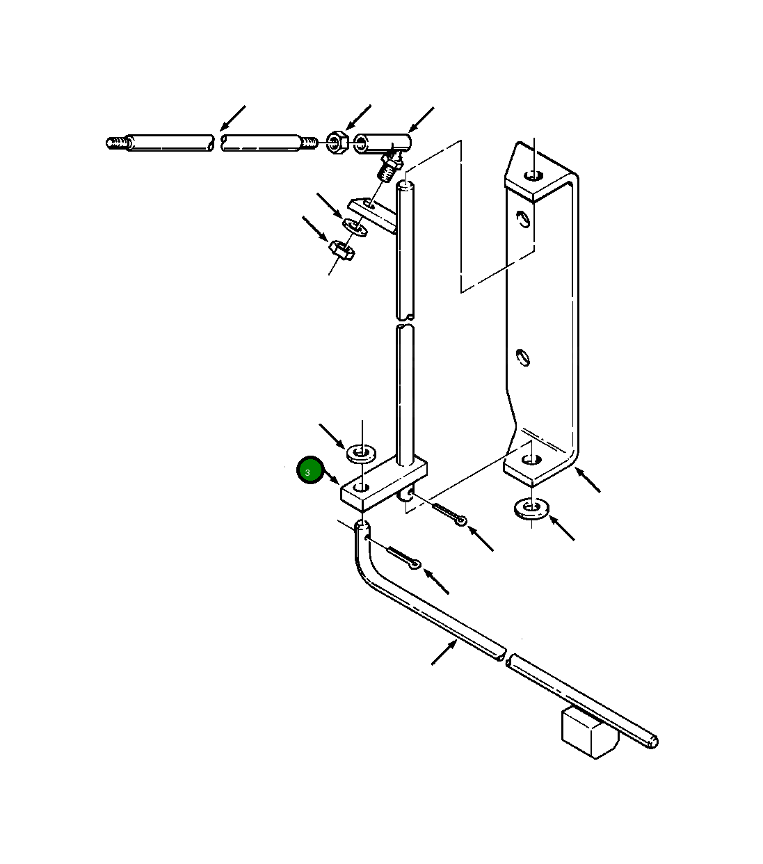 Коромысло 1287 041 H91 Komatsu