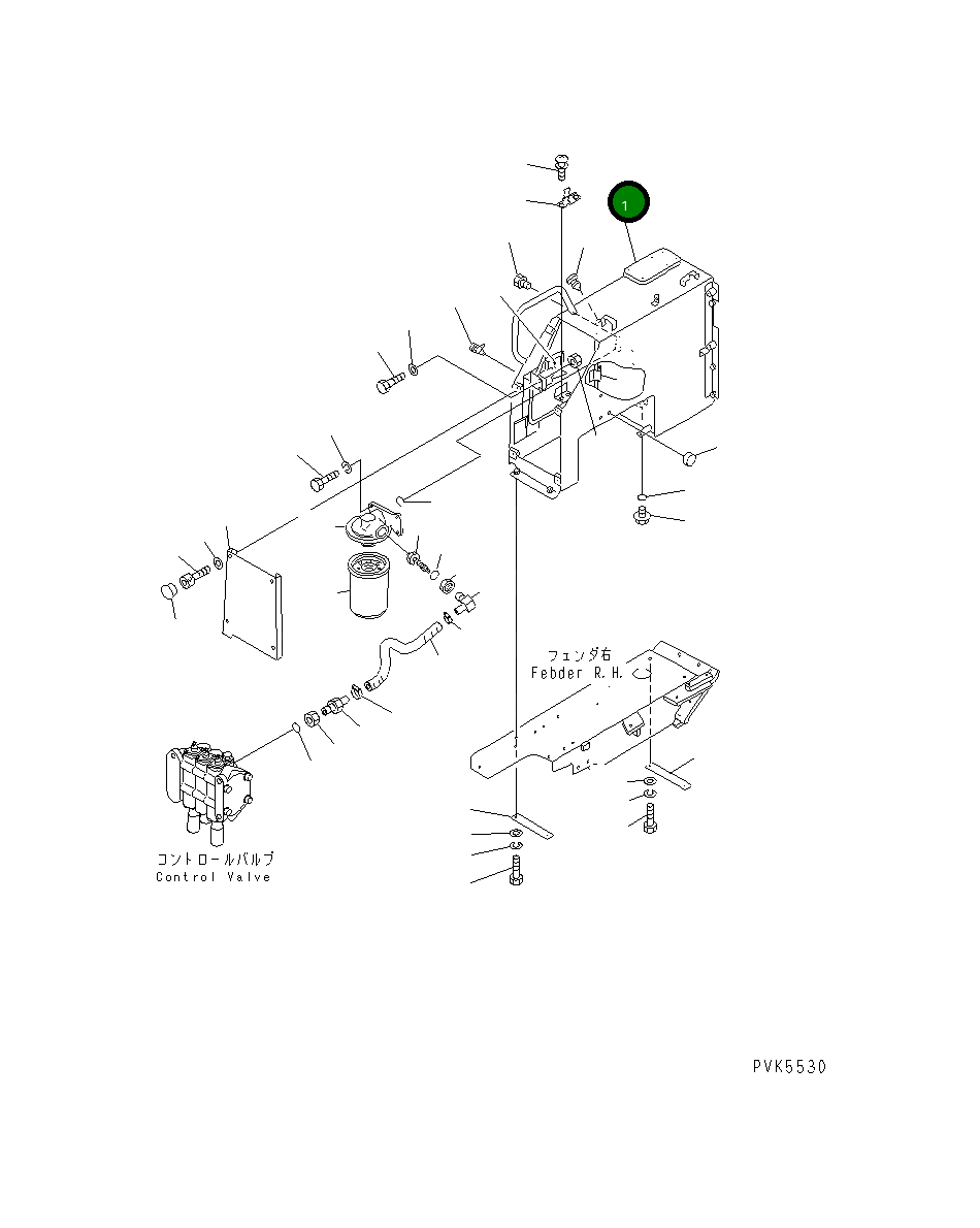Корпус 104-54-44220 Komatsu