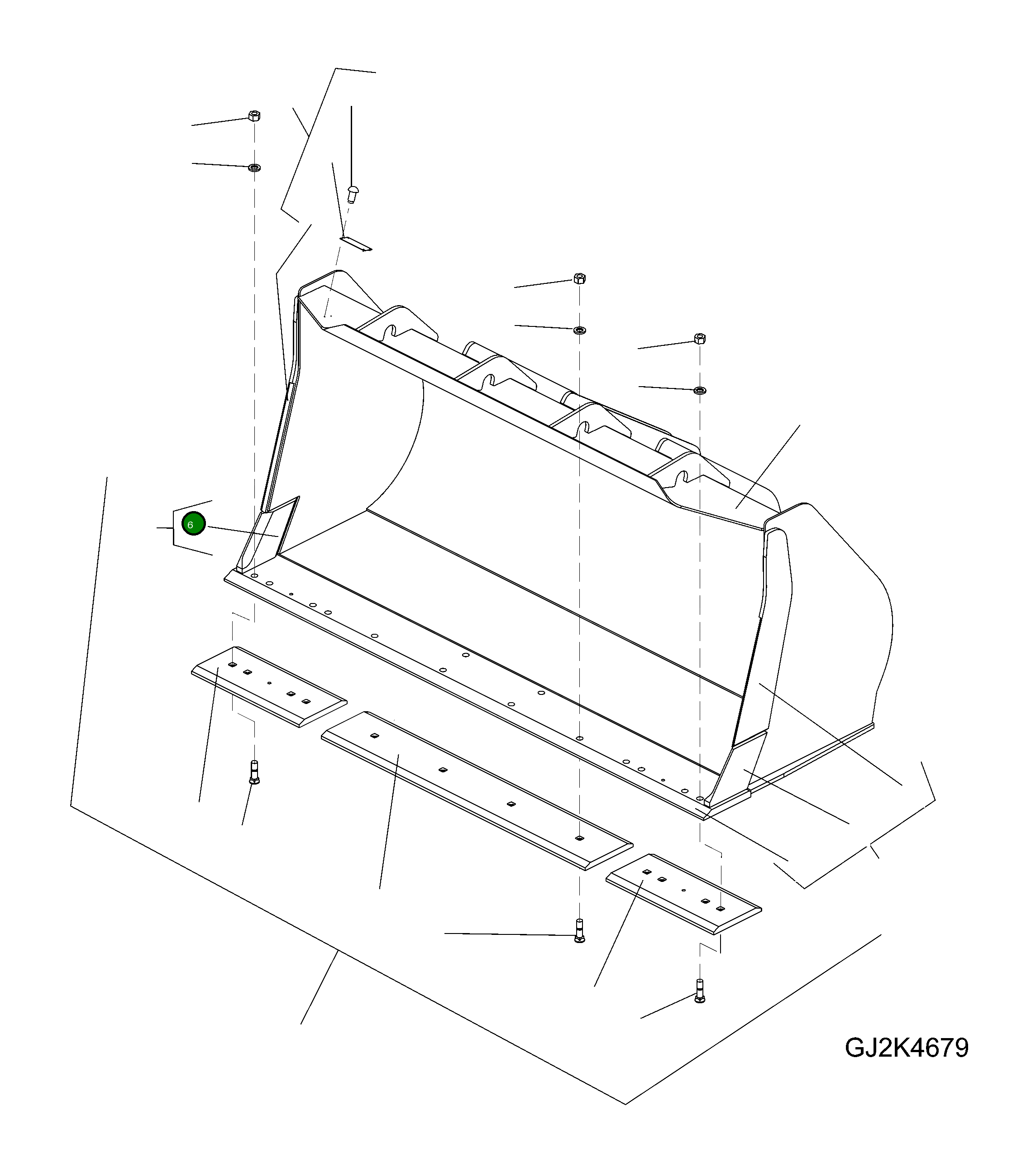Кромка 419-70-H2F60 Komatsu