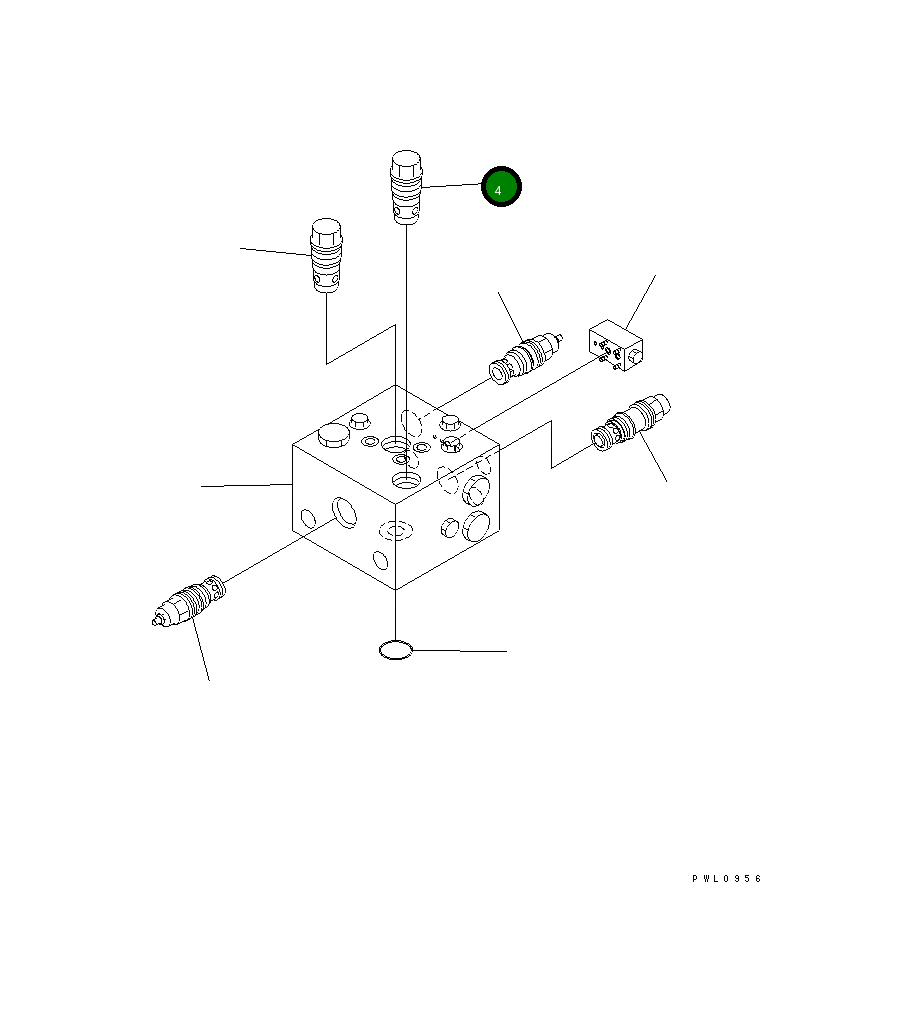 Обратный клапан 20Y-957-5730 Komatsu