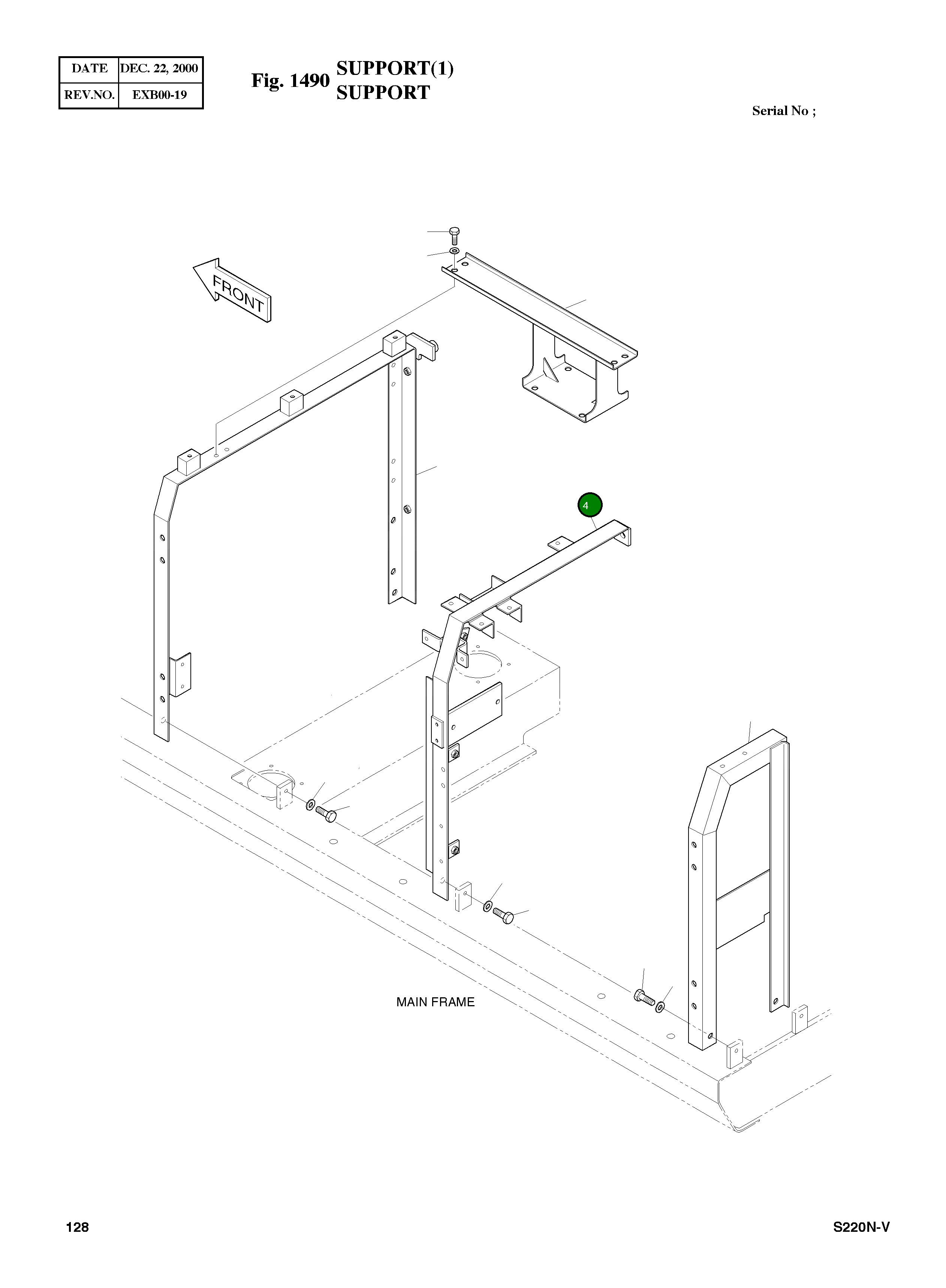 Опора 2197-2451A Komatsu