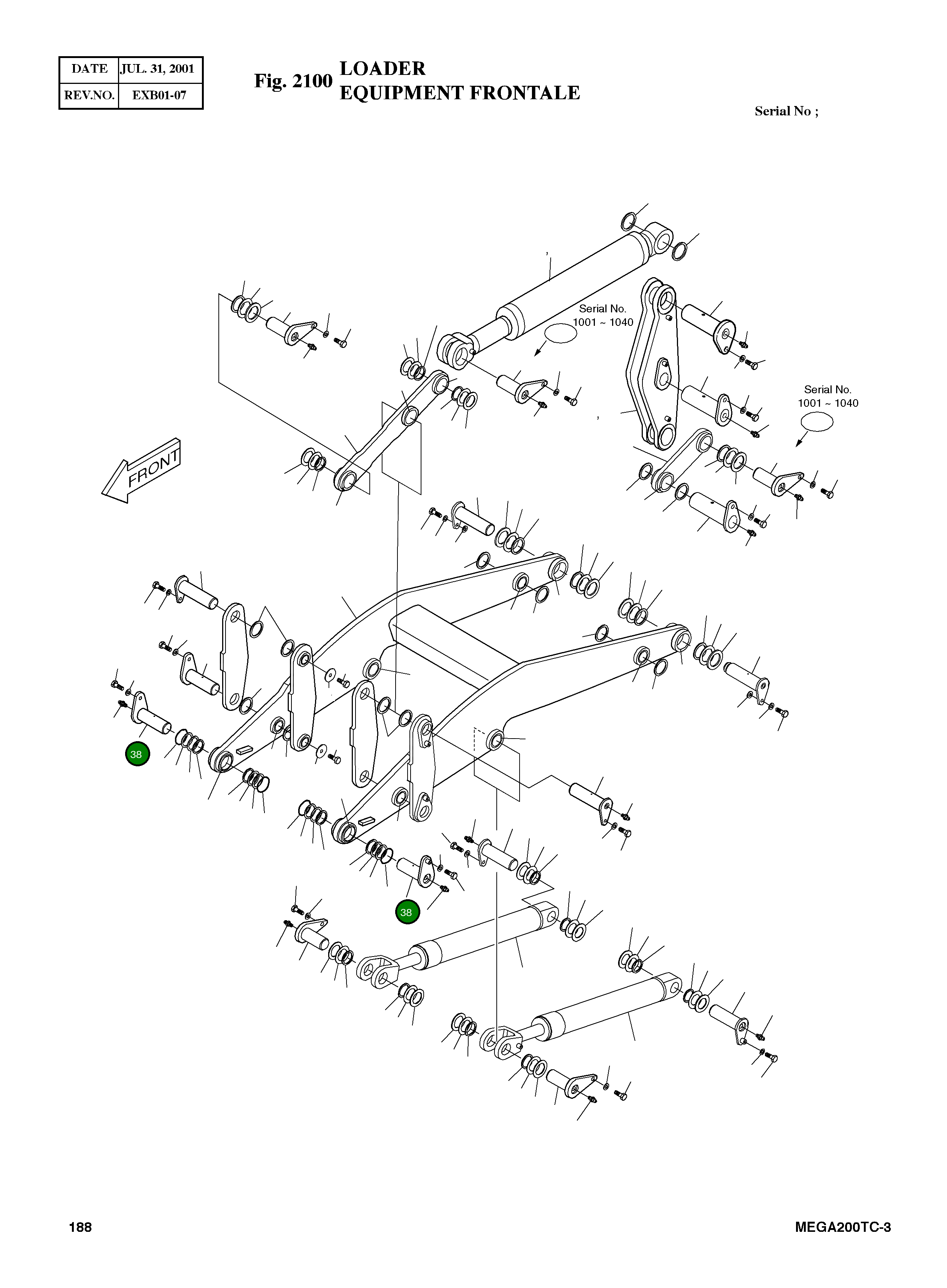 Палец 123-00148 Komatsu
