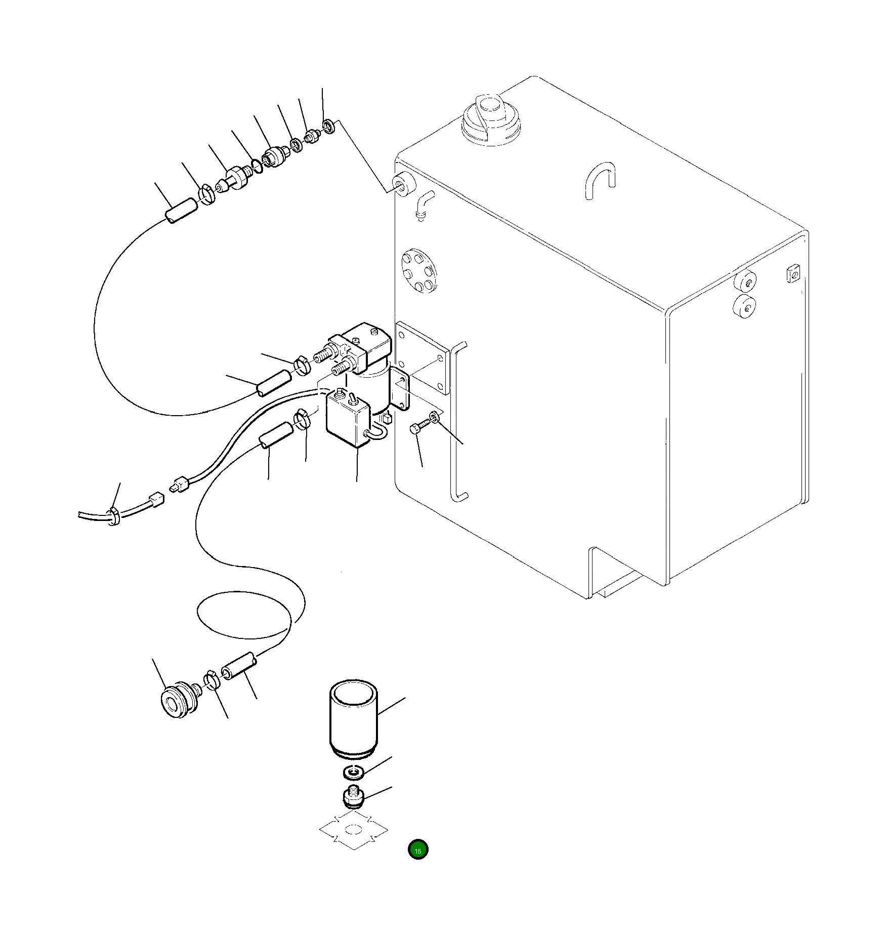 Опора фильтра 22E-04-11160 Komatsu