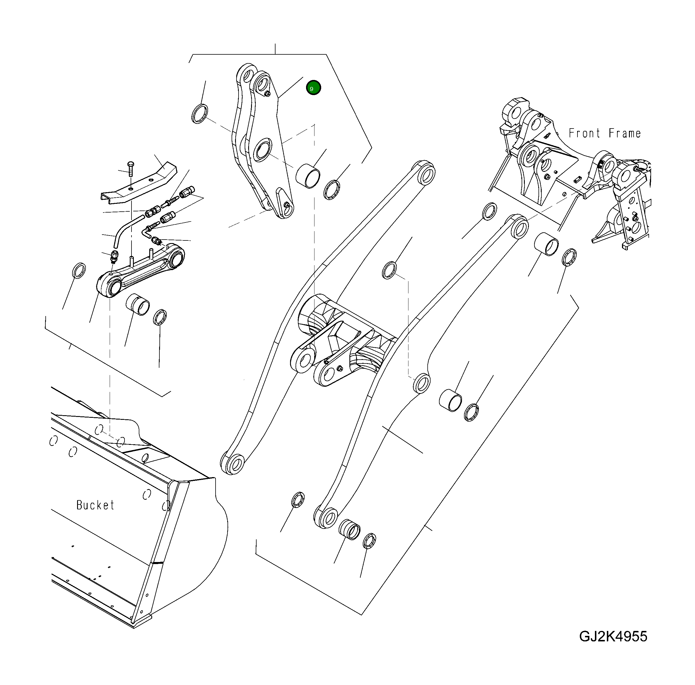 Коромысло 421-70-H1640 Komatsu
