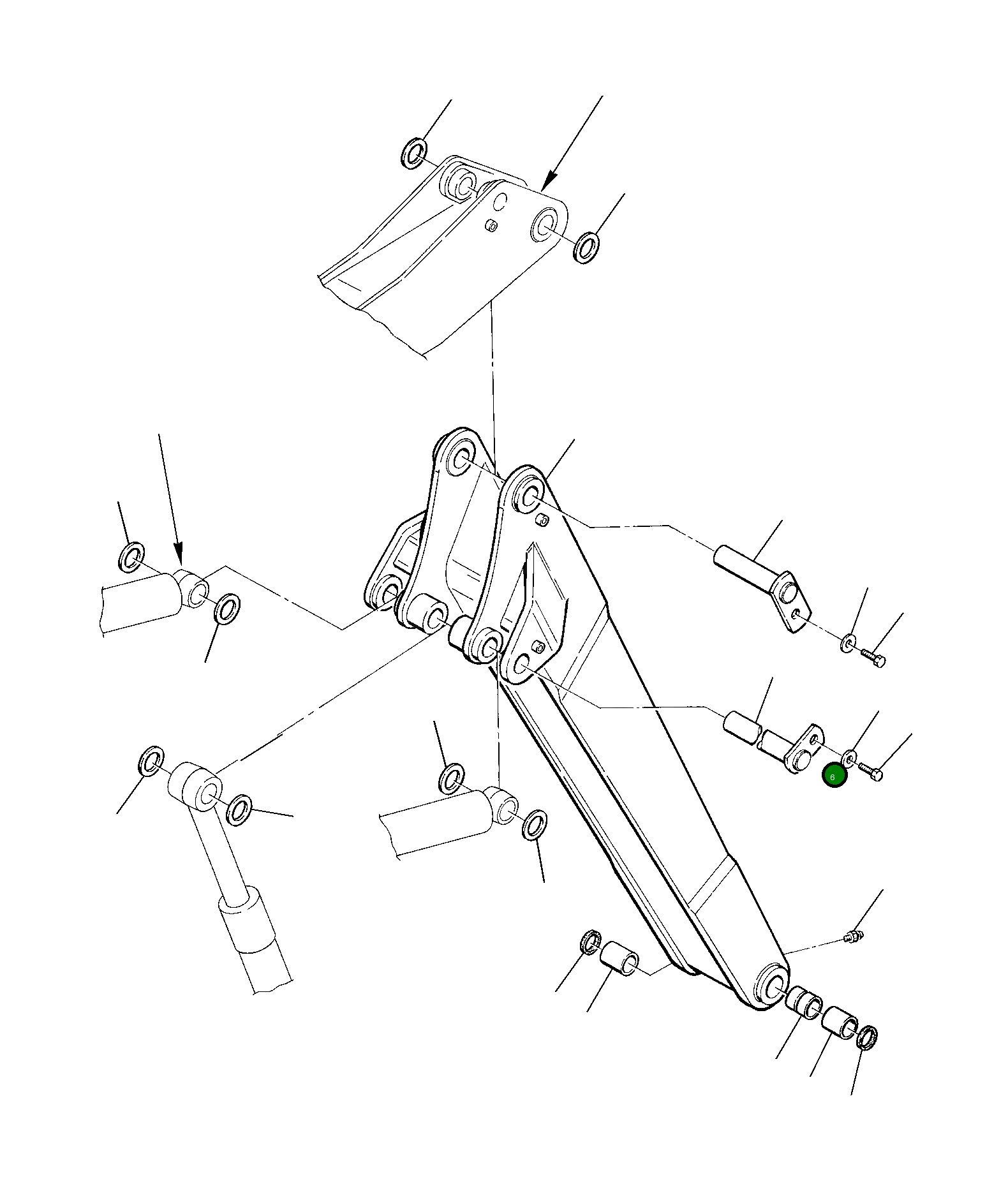 Палец 21D-09-43340 Komatsu