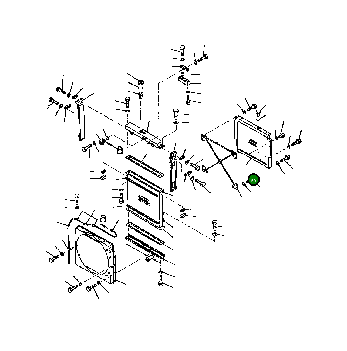 Масляный радиатор 427-03-15111 Komatsu