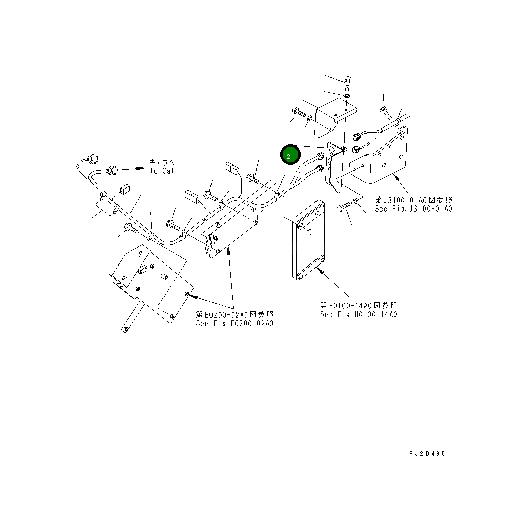 Кронштейн 569-44-85310 Komatsu