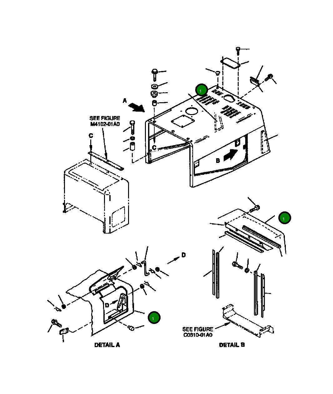 Капот 424-54-A1640 Komatsu