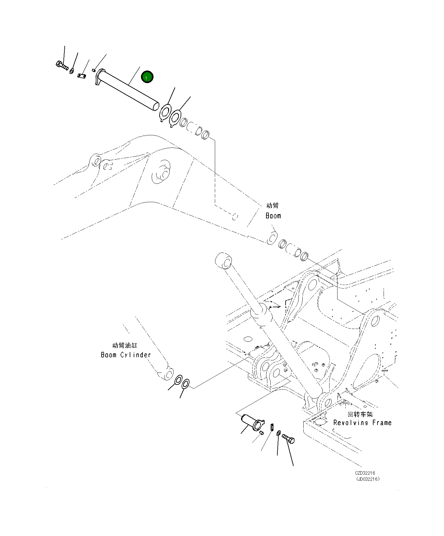 Палец 21M-70-11190 Komatsu