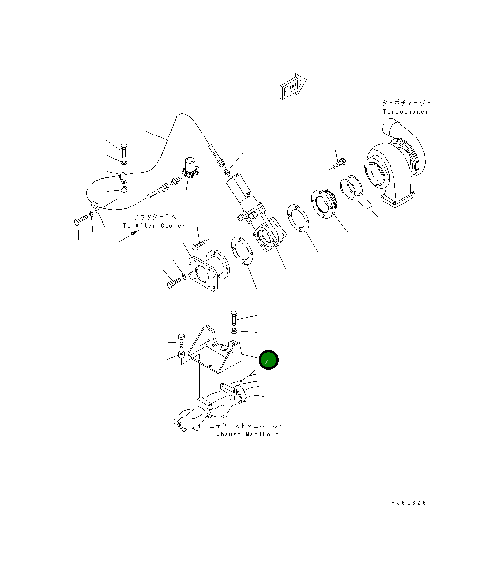 Кронштейн 6152-12-5910 Komatsu