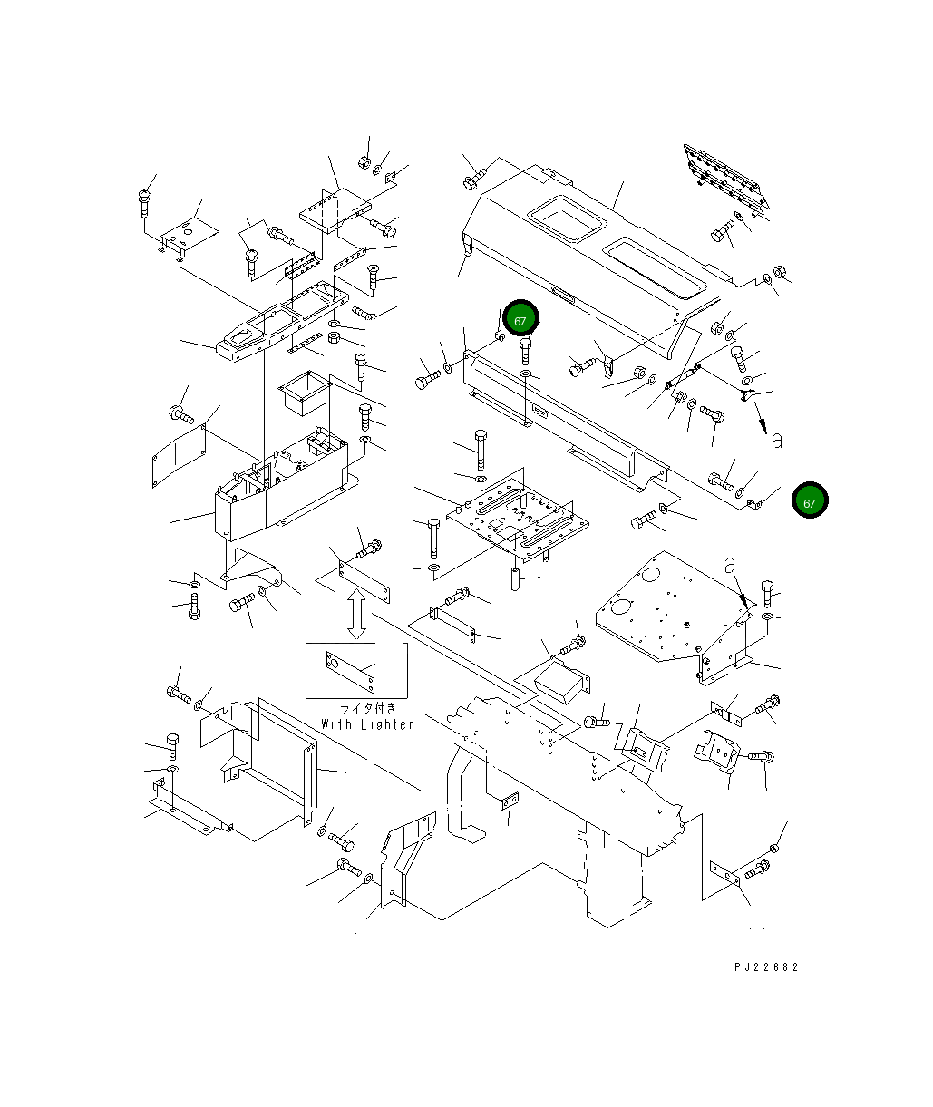 Кронштейн 569-54-63441 Komatsu