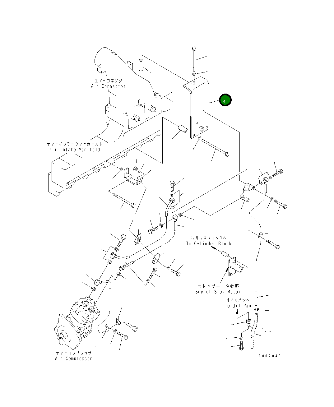 Кронштейн 6210-81-5410 Komatsu