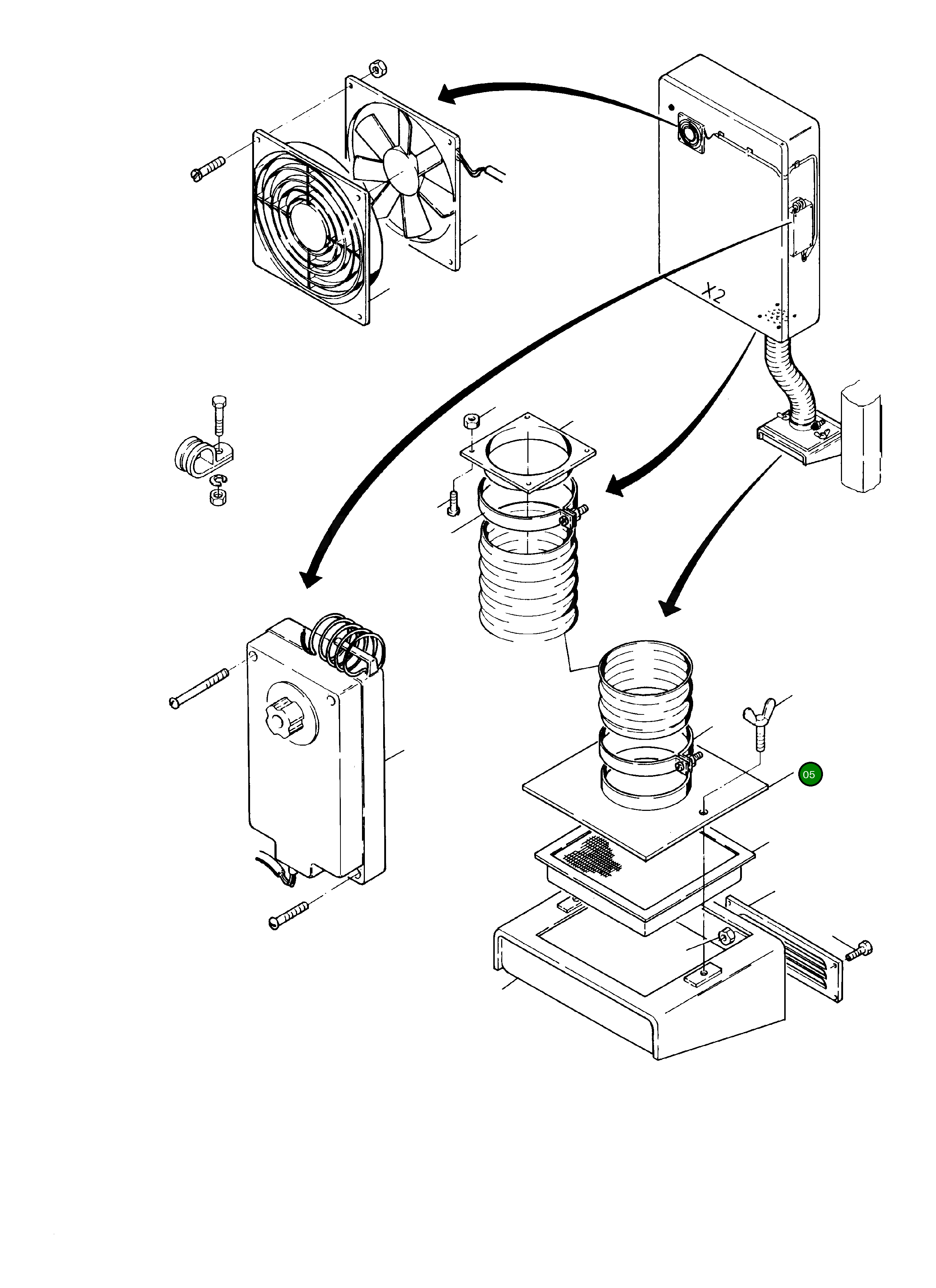 Крышка фильтра 514 687 40 Komatsu