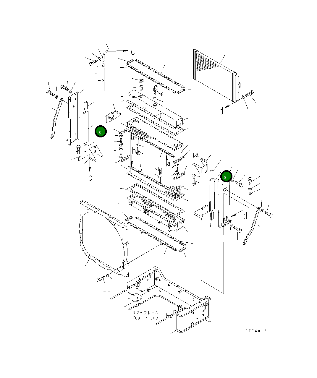 Набивка 425-03-11360 Komatsu