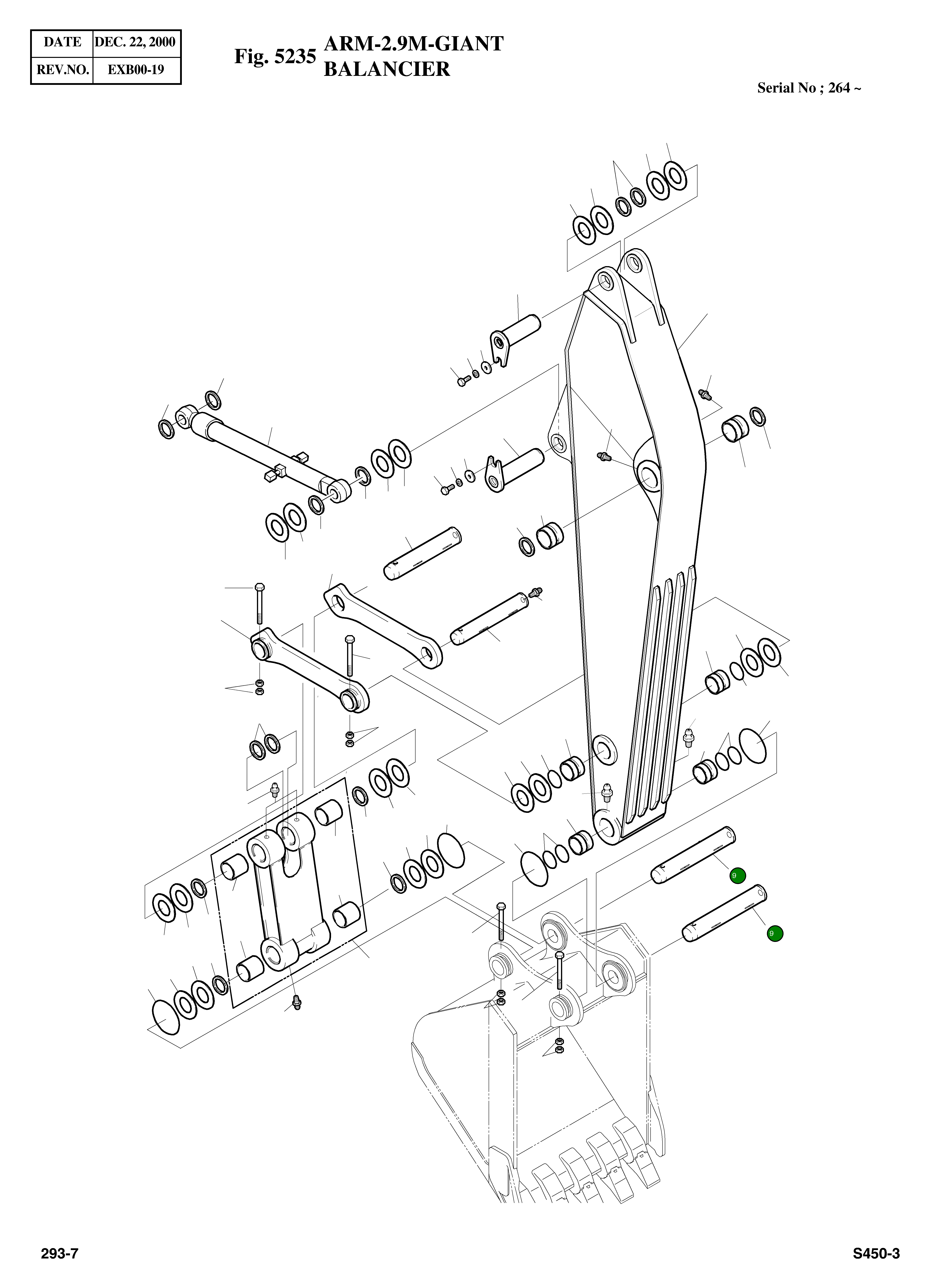 Палец 2123-2477A Komatsu
