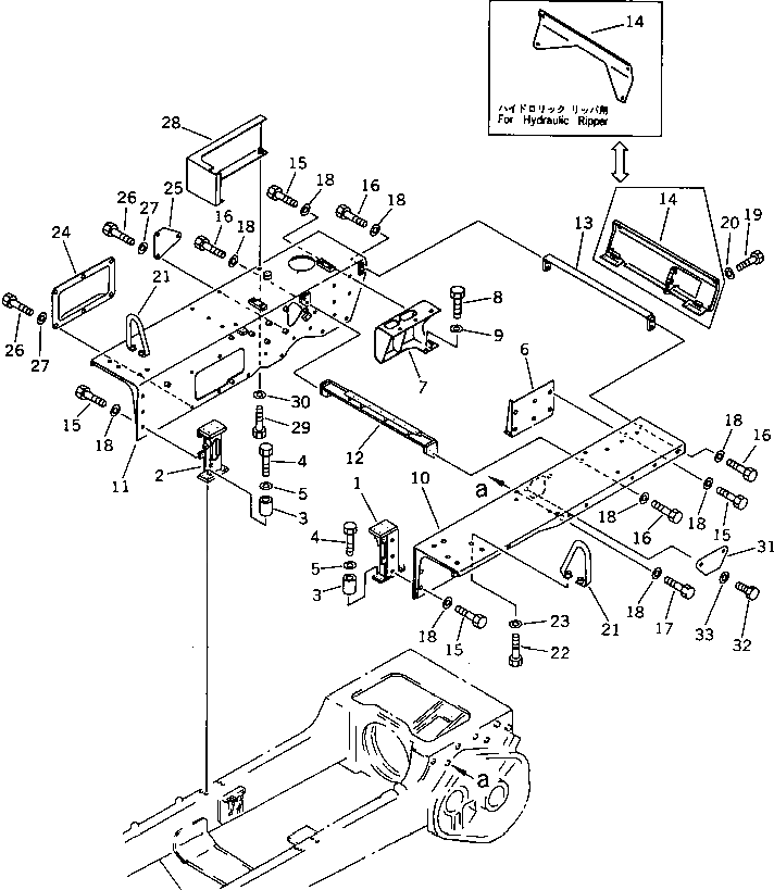 Кронштейн 144-54-83270 Komatsu