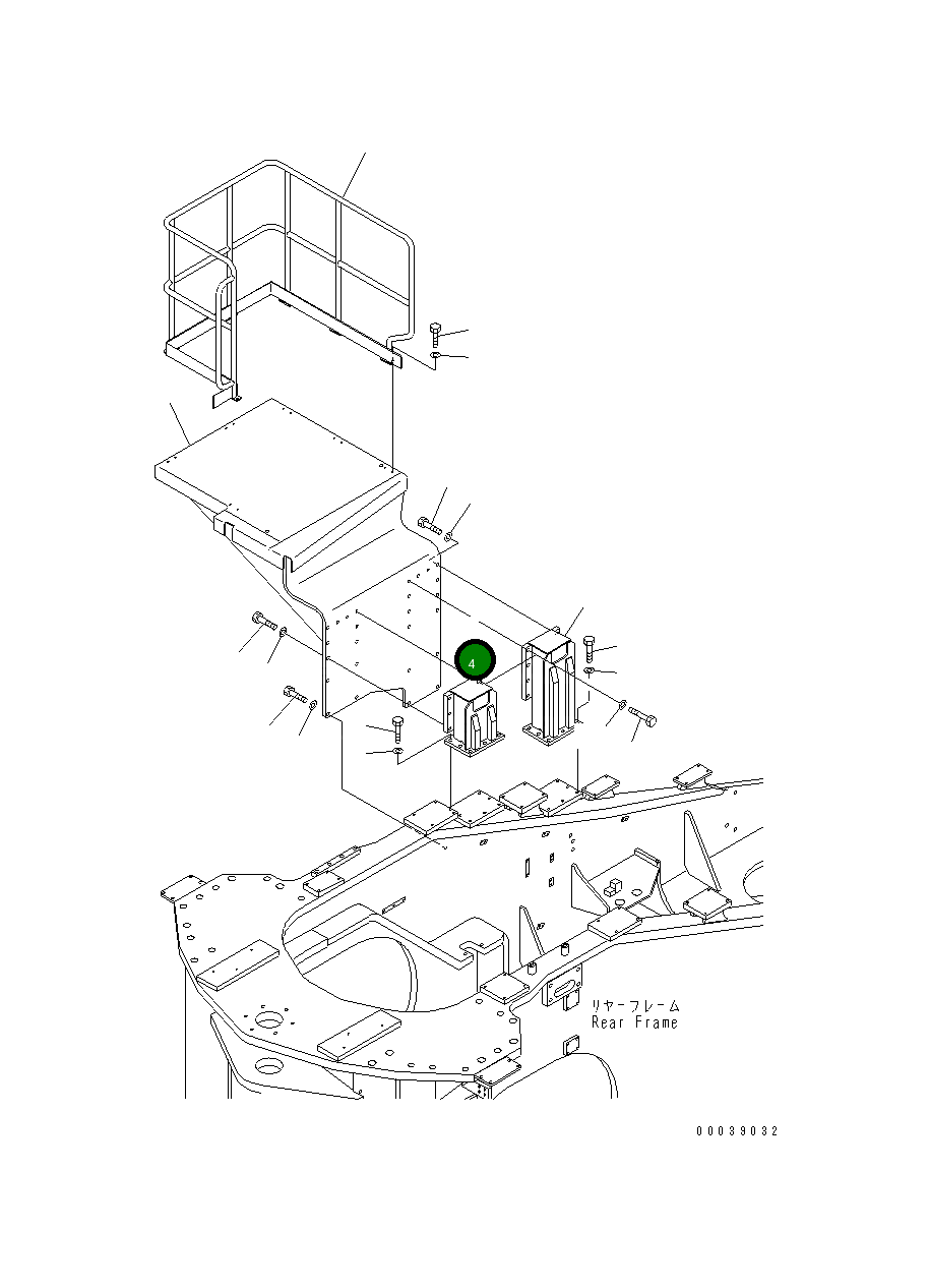 Кронштейн 42C-Z89-4130 Komatsu