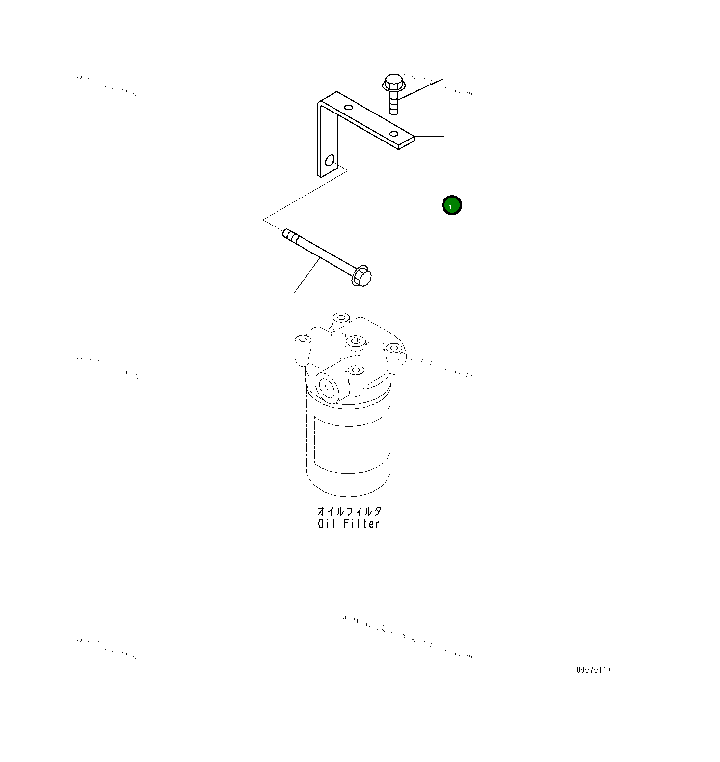 Кронштейн 6738519950 Komatsu