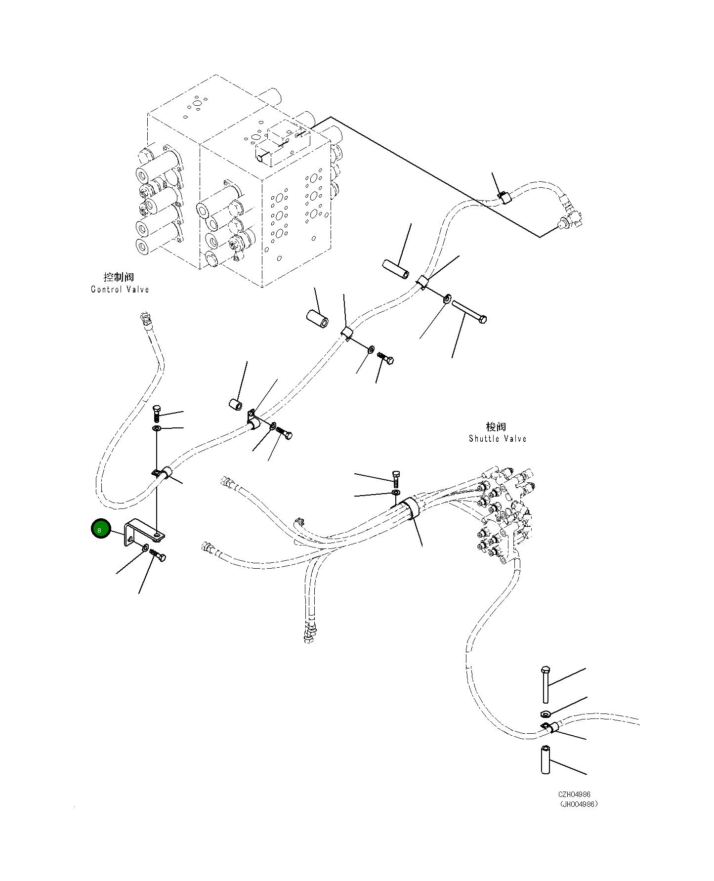 Кронштейн 21M-62-18180 Komatsu