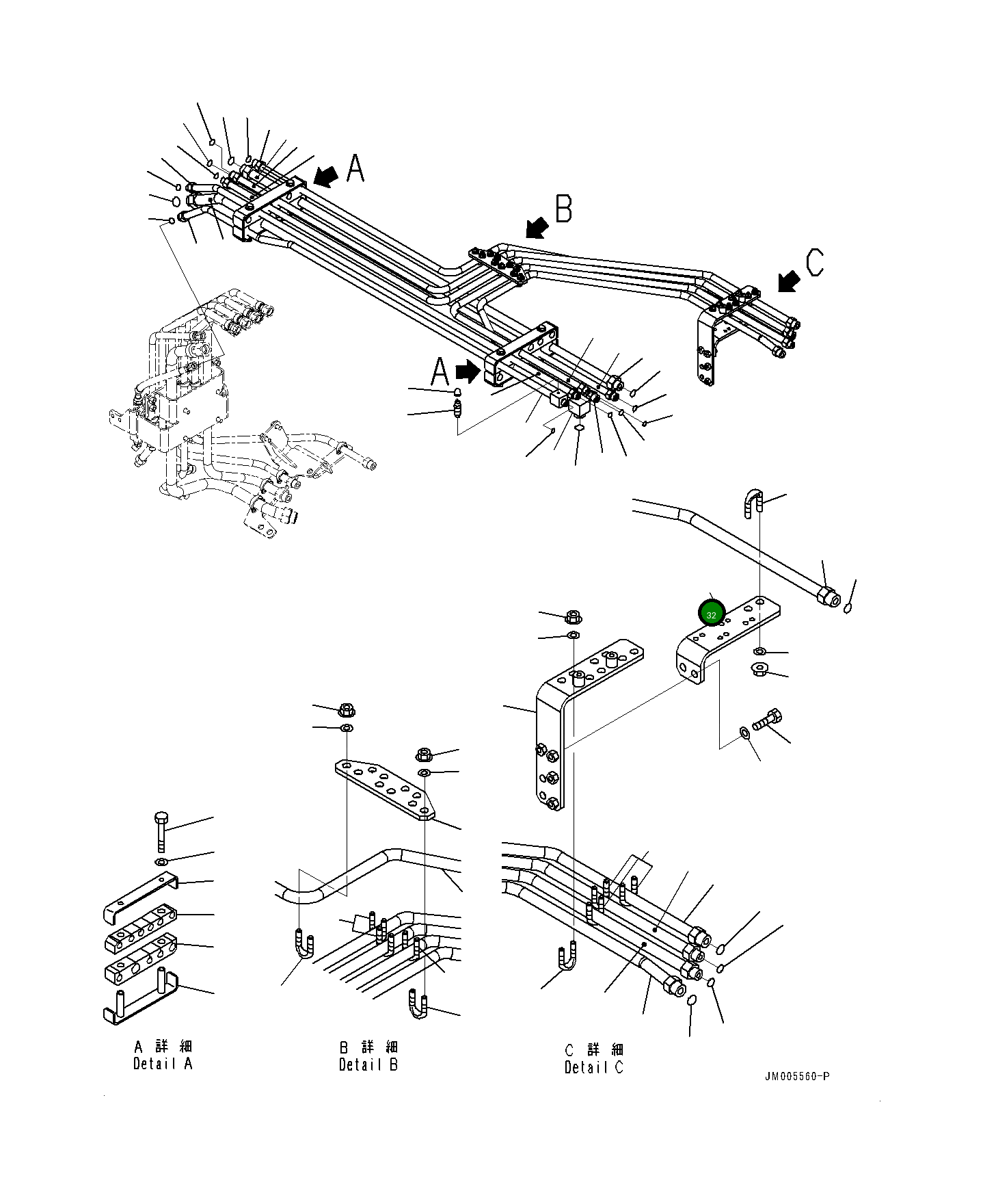 Кронштейн 561-88-8A240 Komatsu