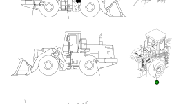 Наклейка 41L-K93-H130 Komatsu