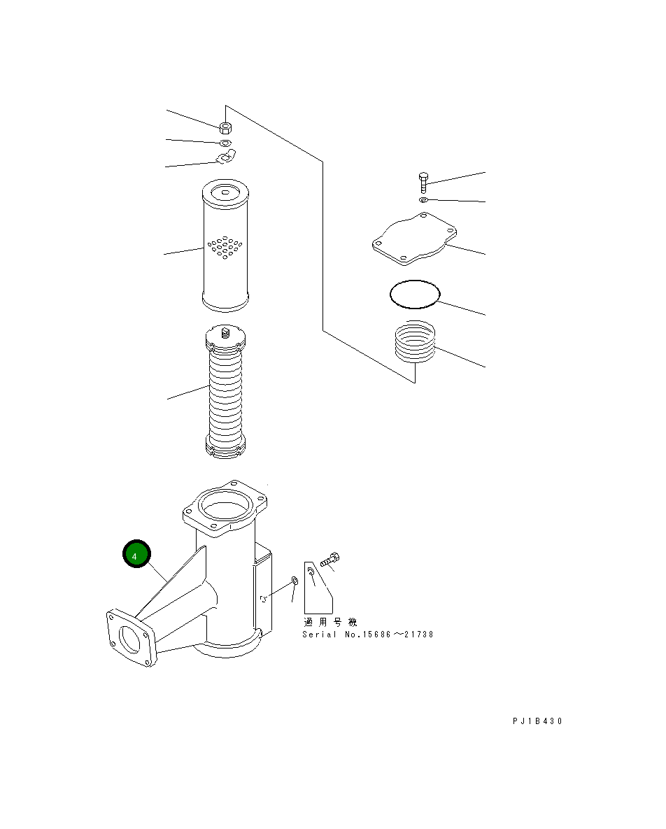Корпус 176-49-42311 Komatsu
