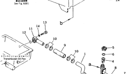 Кронштейн 566-60-6B621 Komatsu