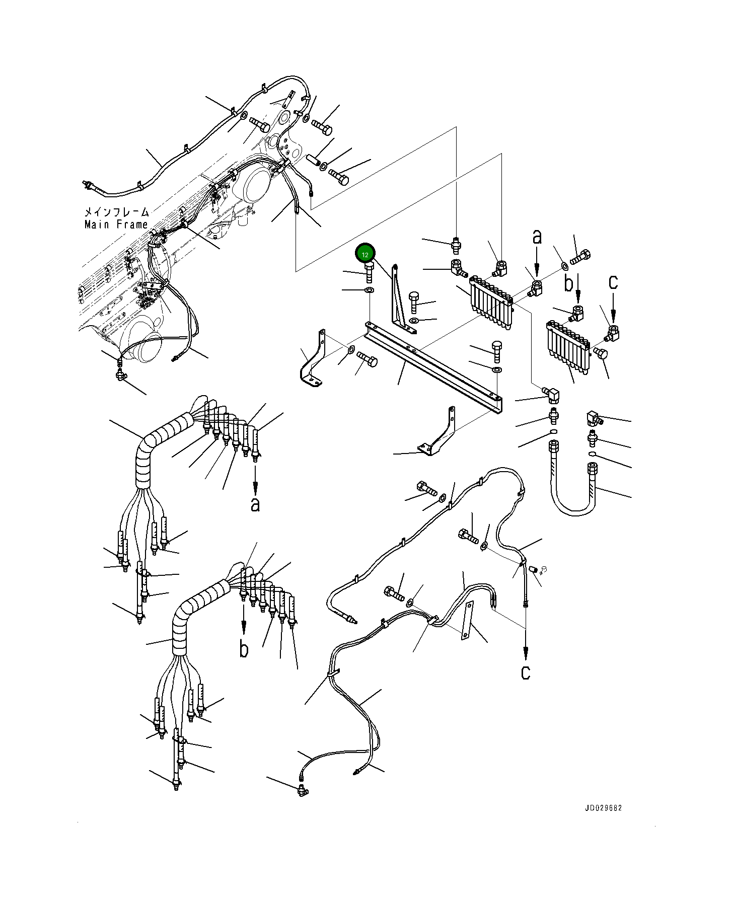 Кронштейн 561-95-83180 Komatsu