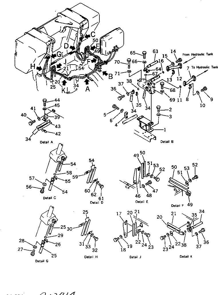 Кронштейн 196-61-11210 Komatsu