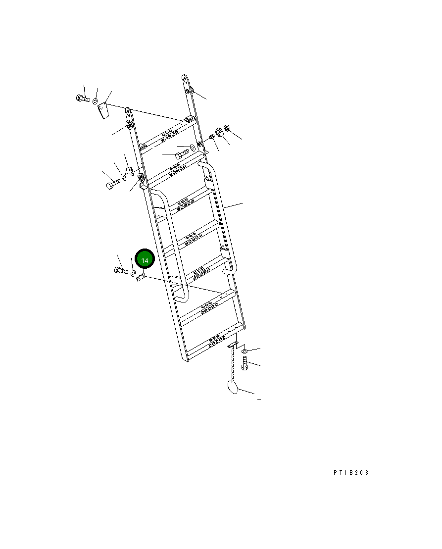 Кронштейн 21T-54-66351 Komatsu