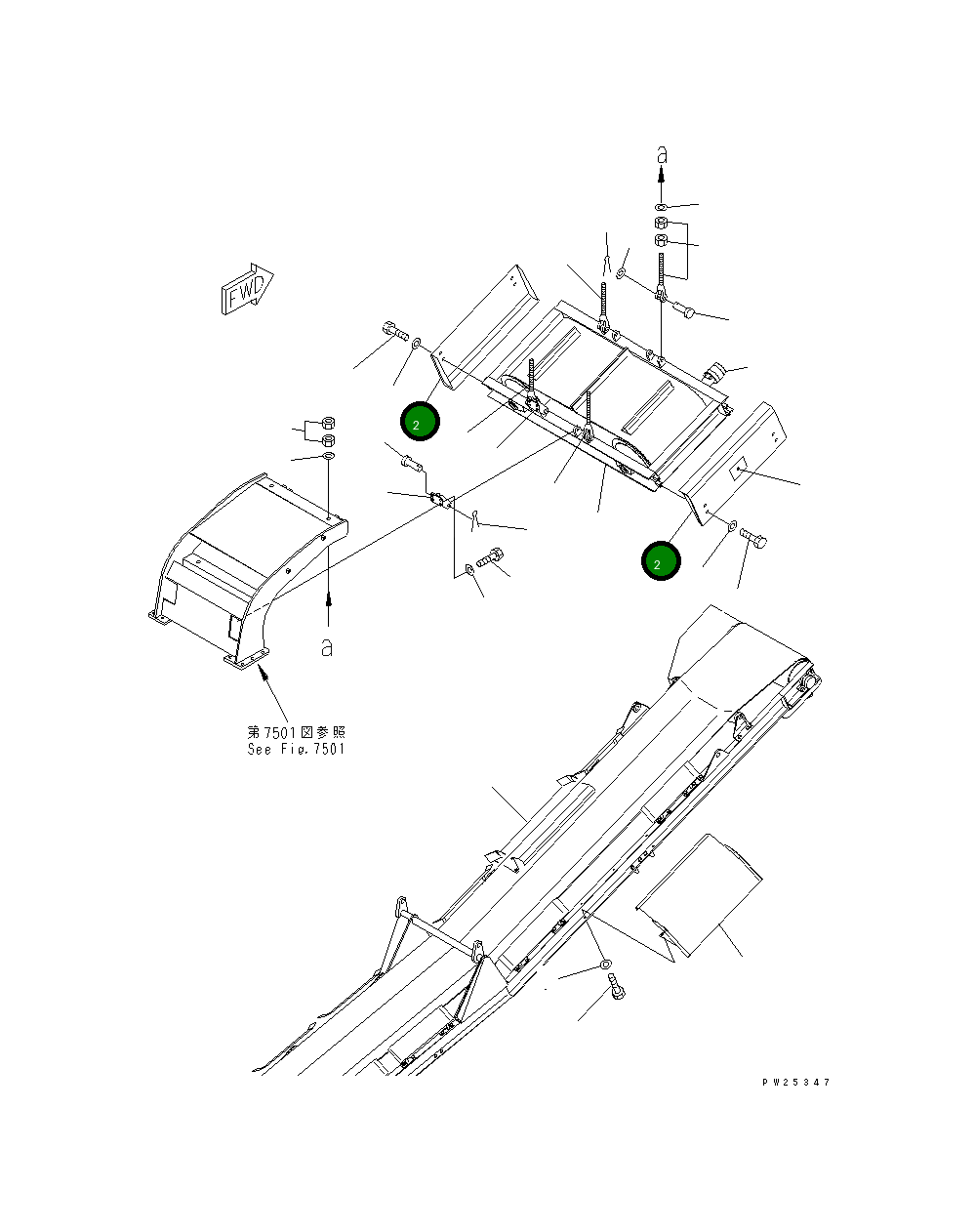 Кронштейн 8221-78-2161 Komatsu