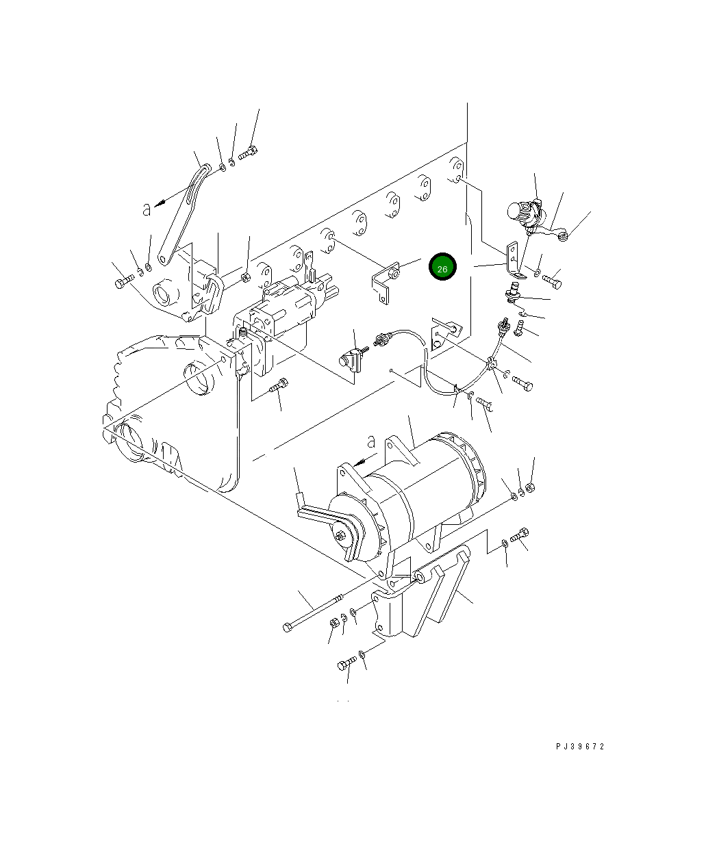 Кронштейн 6711-21-5430 Komatsu
