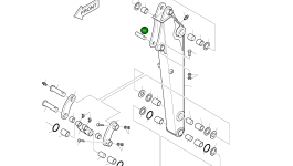 Палец 2123-2311B Komatsu