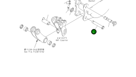 Палец 21X-70-23570 Komatsu
