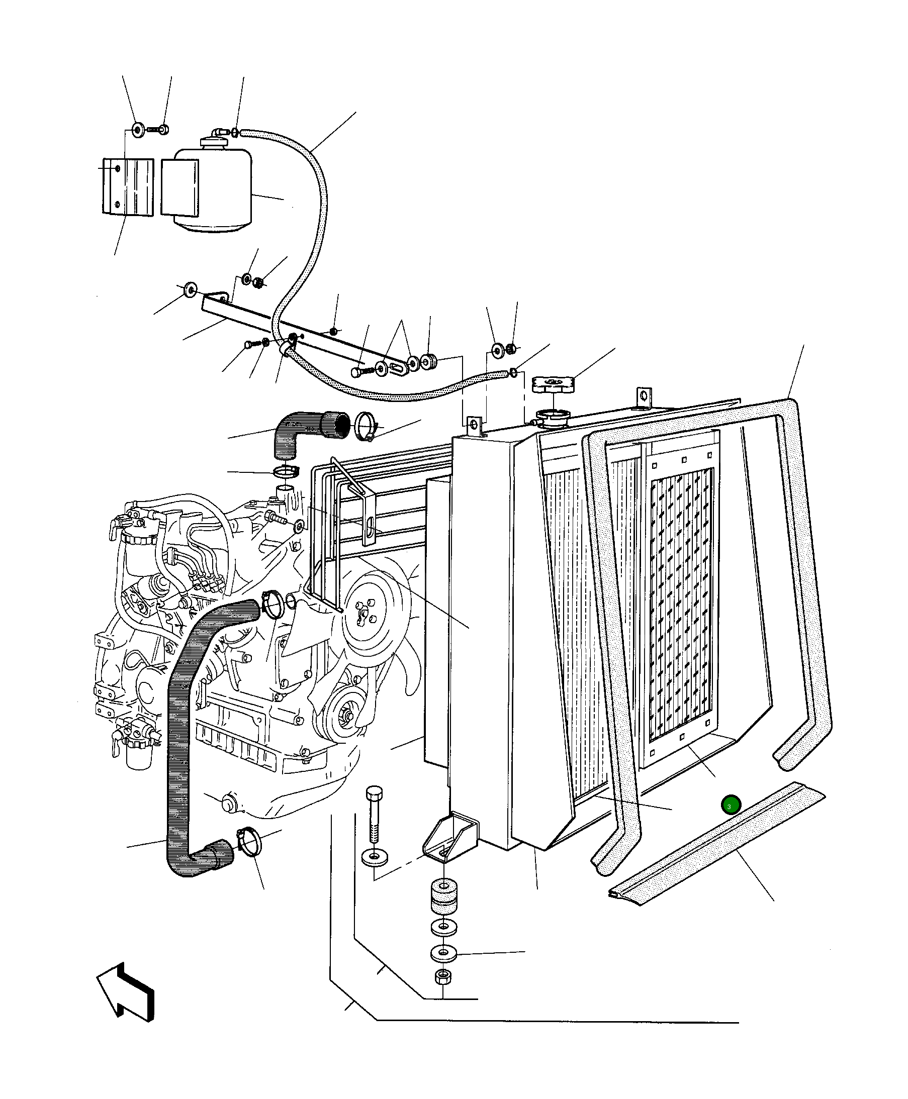 Масляный радиатор 875001095 Komatsu