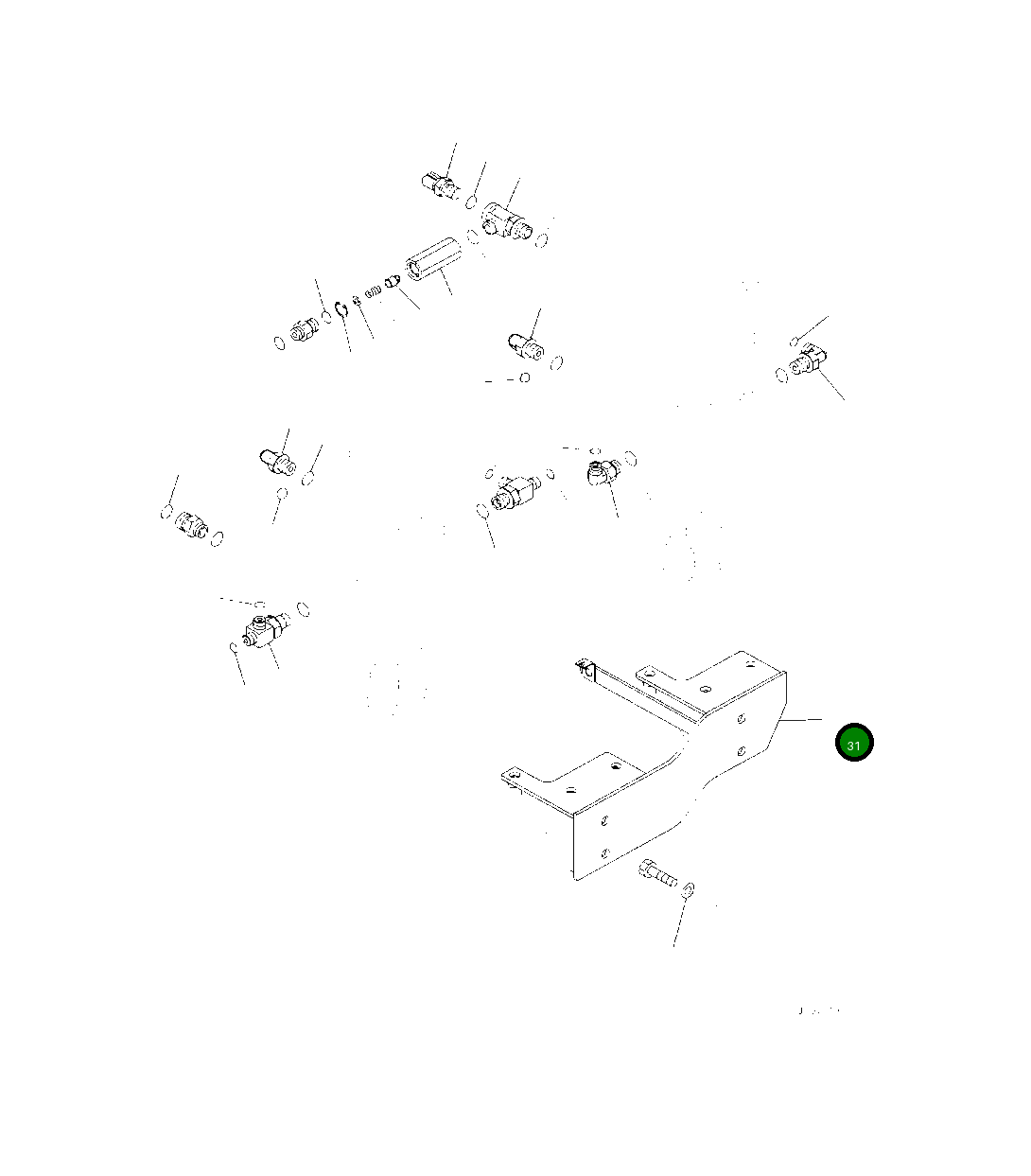 Кронштейн 208-46-21670 Komatsu