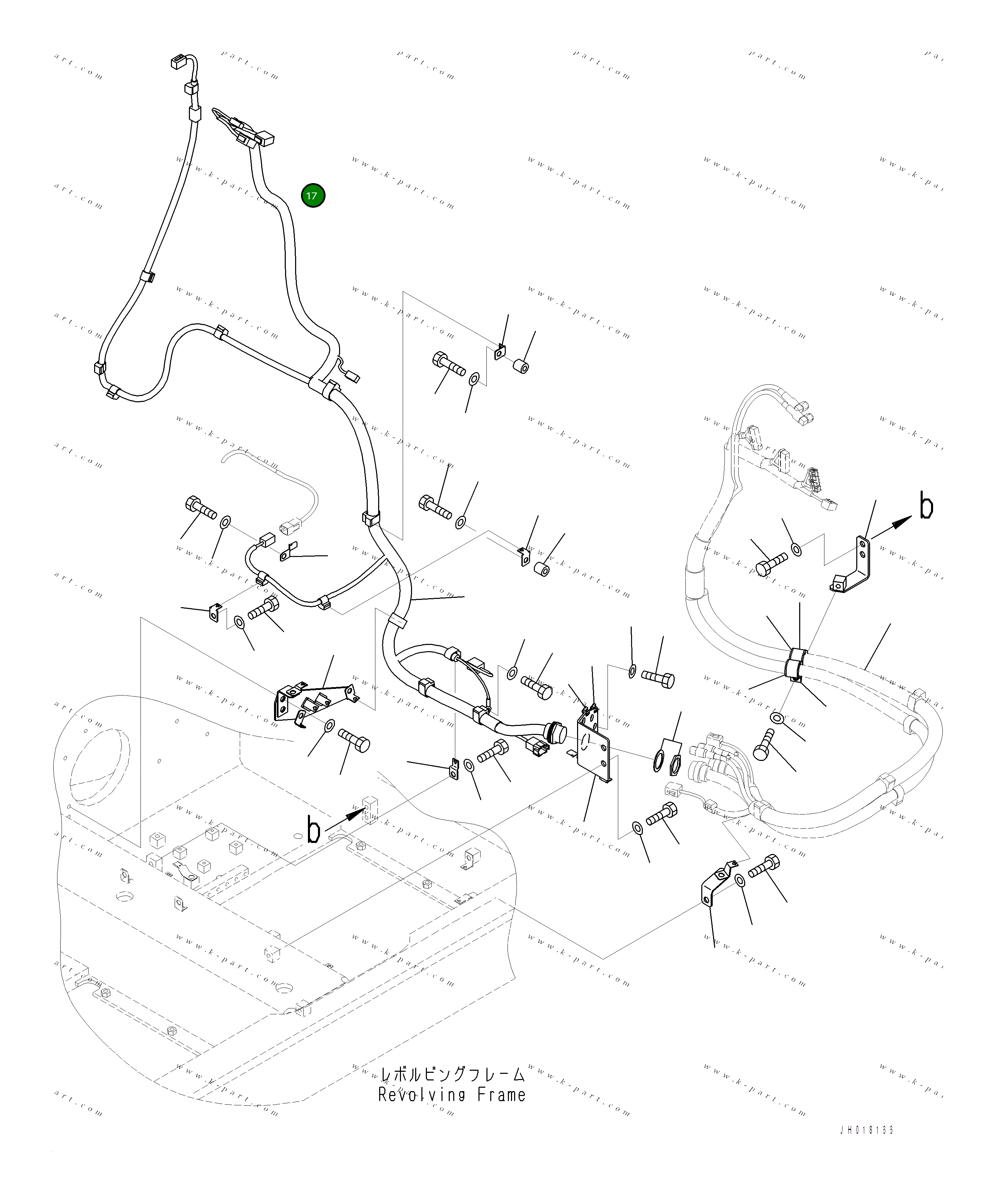 Кронштейн 2A7-06-15530 Komatsu