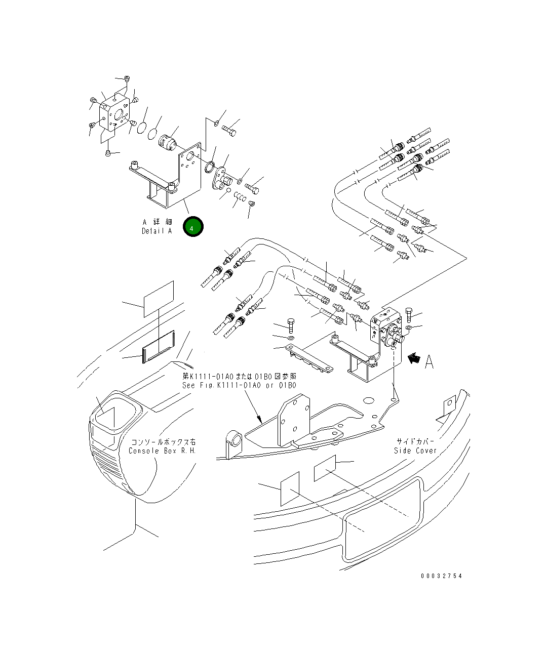 Кронштейн 22L-62-16110 Komatsu