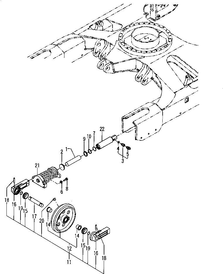 Направляющее колесо YM182900-55720 Komatsu