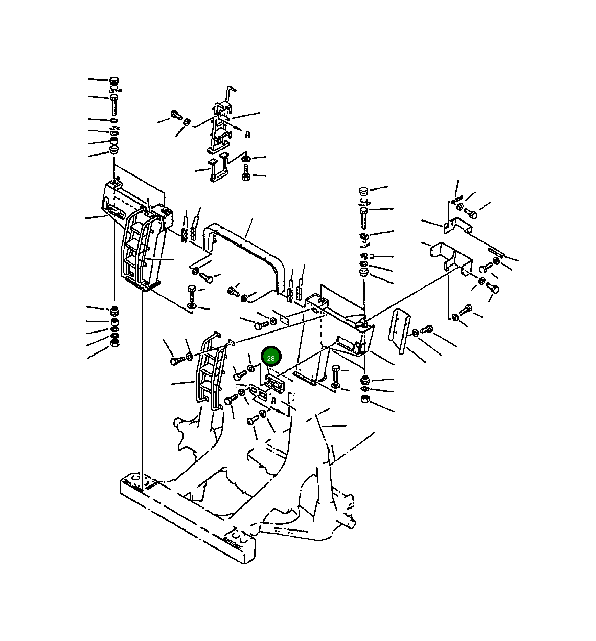 Кронштейн 569-54-61840 Komatsu