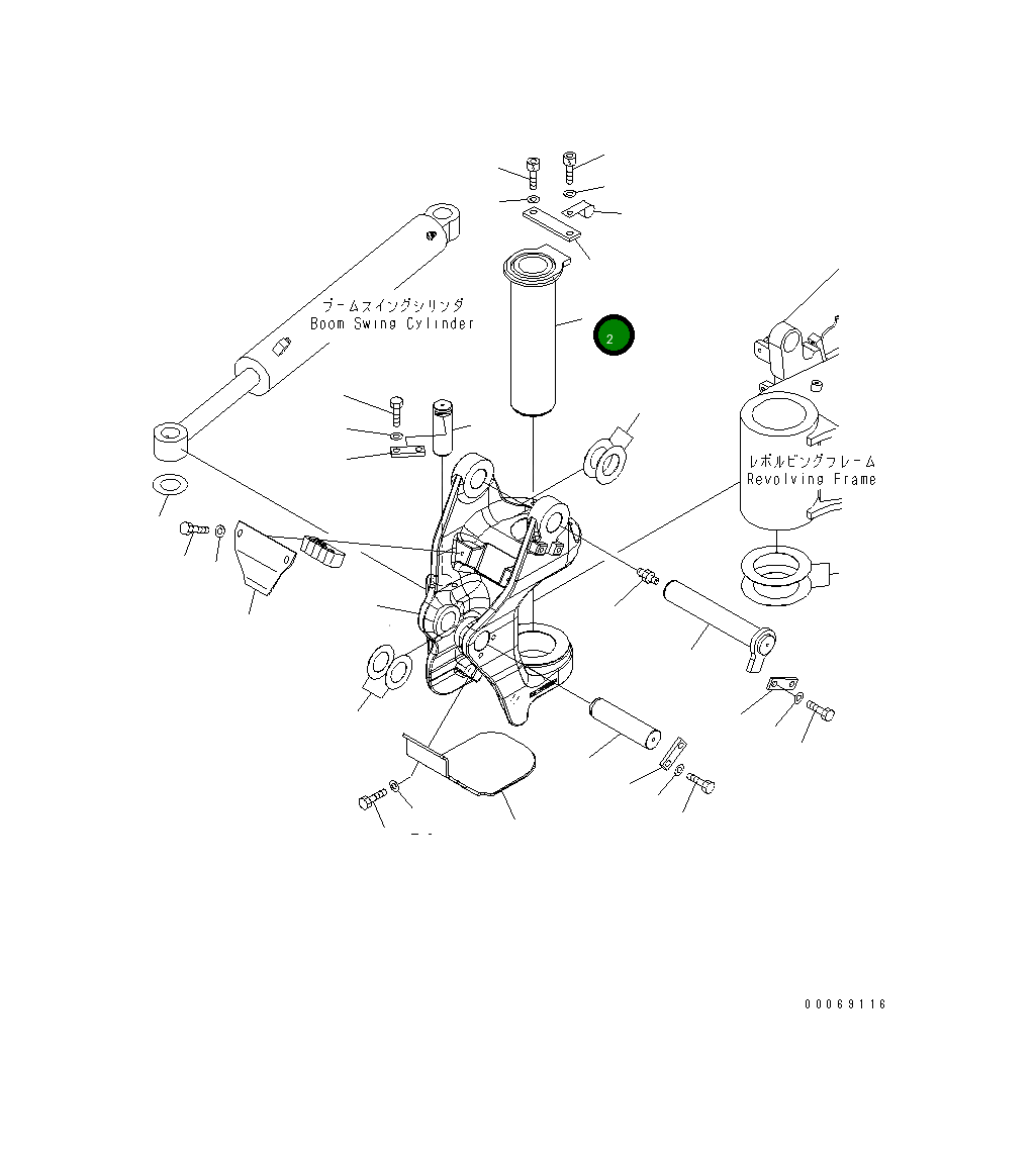 Палец 22L-70-21422 Komatsu