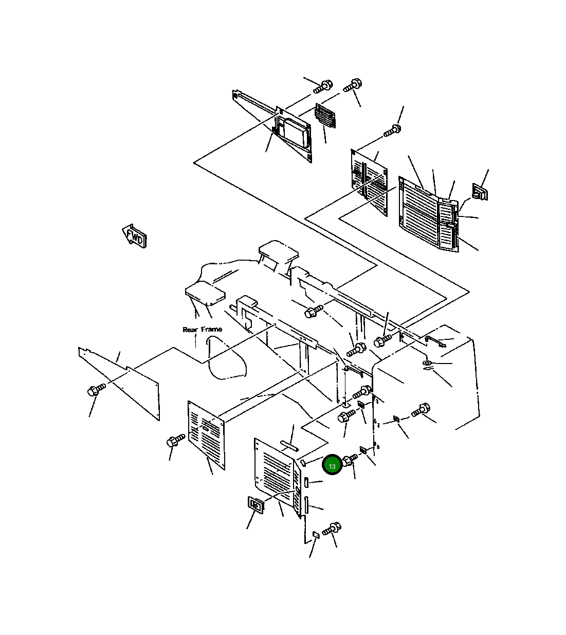 Лист 427-54-11850 Komatsu