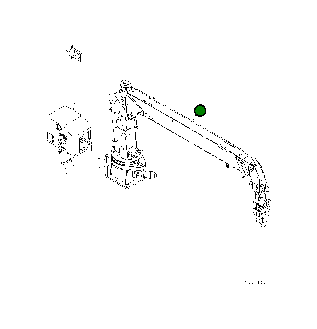 Кран 8255-74-4120 Komatsu