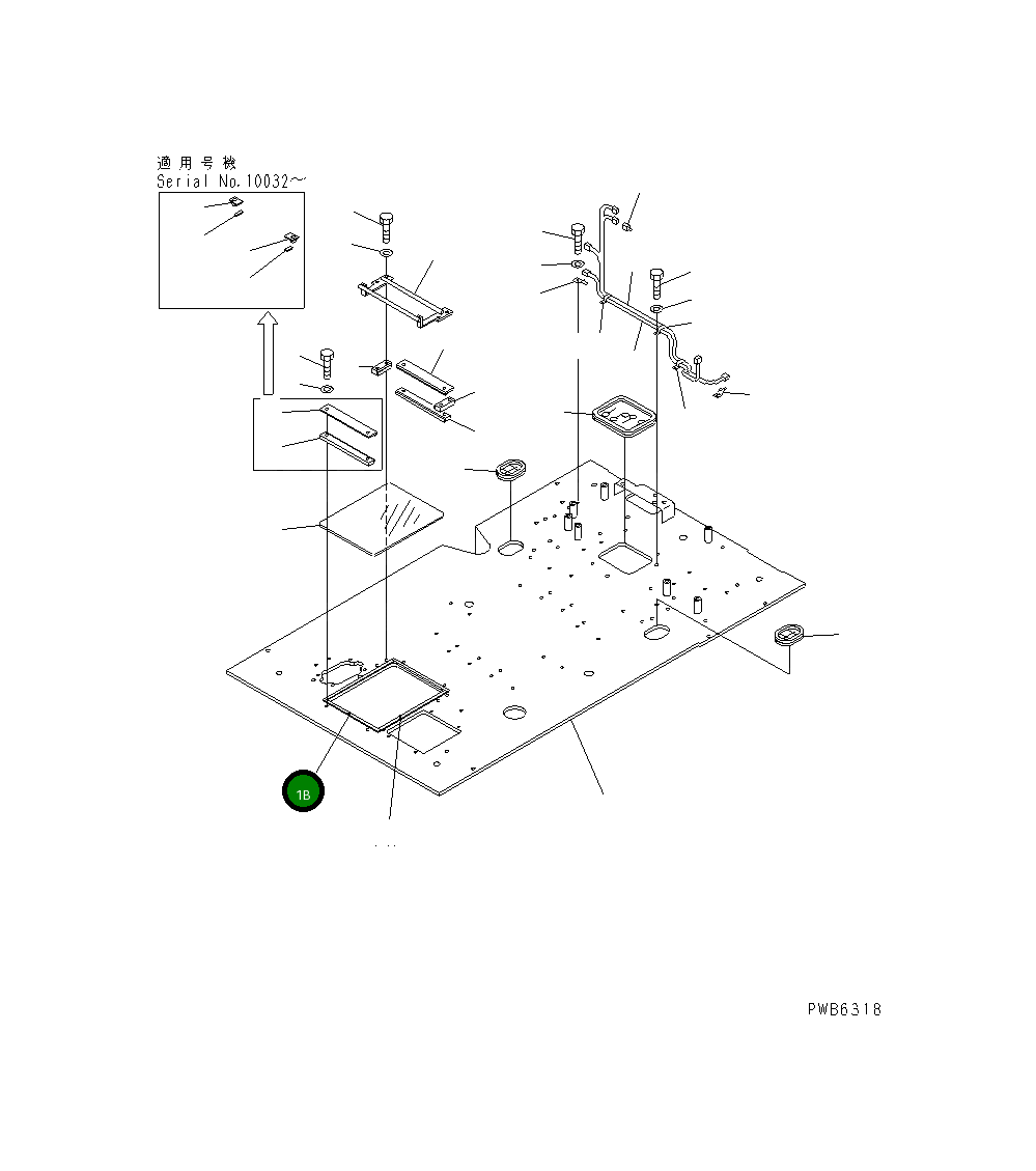 Лист 20Y-54-24850 Komatsu